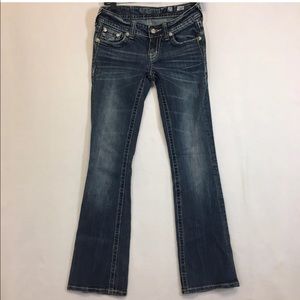 Miss Me Jeans Button Pocket Boot Cut Size 25